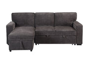 Global Furniture U0203 Dark Grey Reversible Pull Out Sofa Bed