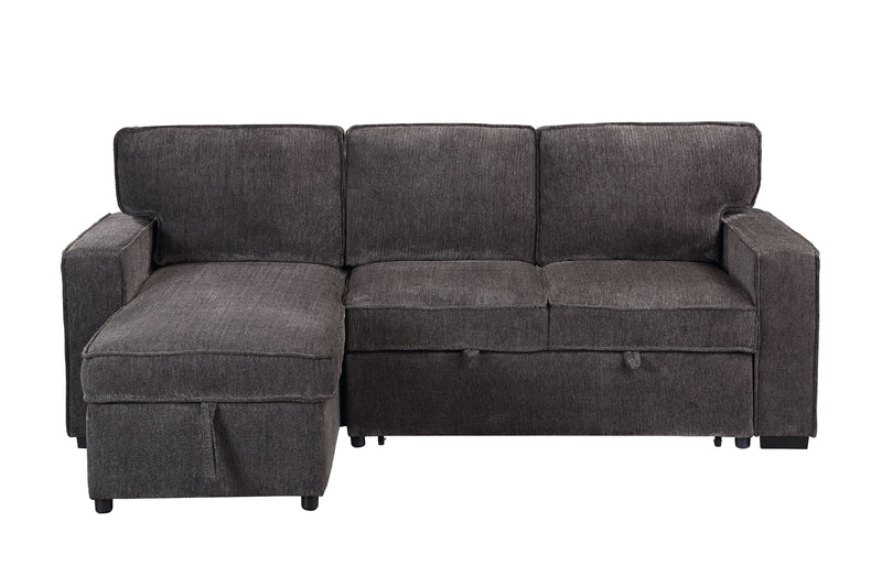 Global Furniture U0203 Dark Grey Reversible Pull Out Sofa Bed