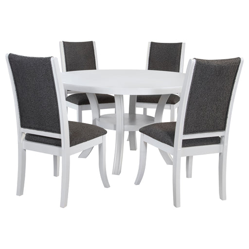 Coaster Furniture Judd Pearl White 5pc Dining Room Set