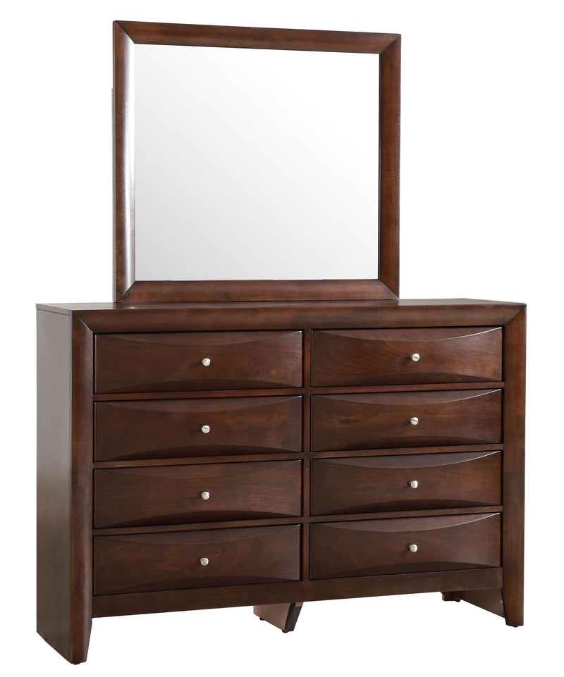 Glory Furniture Marilla Black Dresser and Mirror