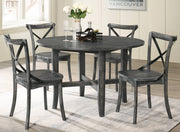 Acme Furniture Kendric Rustic Gray 5pc Dining Room Set