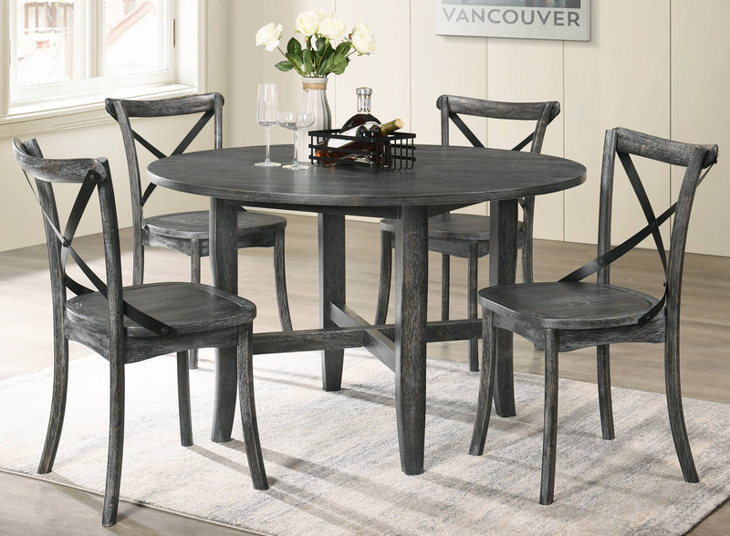 Acme Furniture Kendric Rustic Gray 5pc Dining Room Set