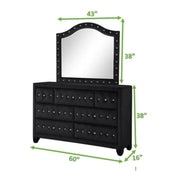 Galaxy Home Sophia Black Dresser