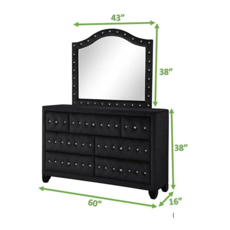 Galaxy Home Sophia Black Dresser