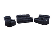 Steve Silver Valencia Ocean Blue 3pc Power Living Room Set