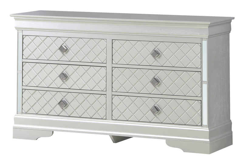 Glory Furniture Verona Silver Champagne Dresser