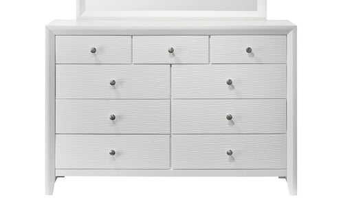 Crown Mark Evan White Dresser