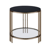 Acme Furniture Abisha Champagne End Table