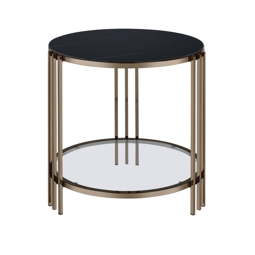 Acme Furniture Abisha Champagne End Table