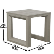 Steve Silver Dalilah Gray Patio Square End Table