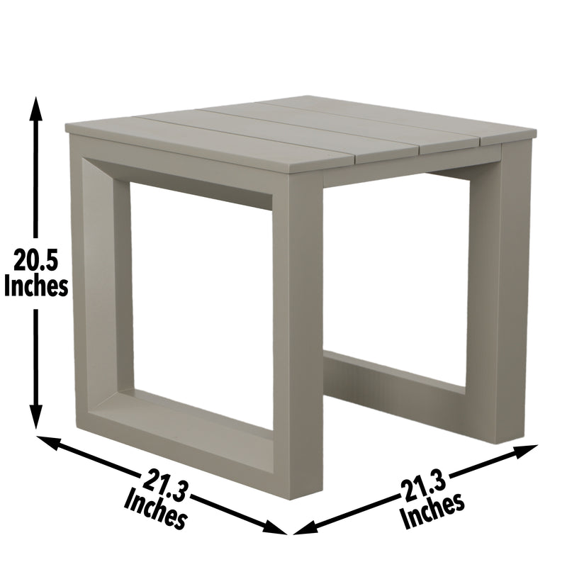 Steve Silver Dalilah Gray Patio Square End Table