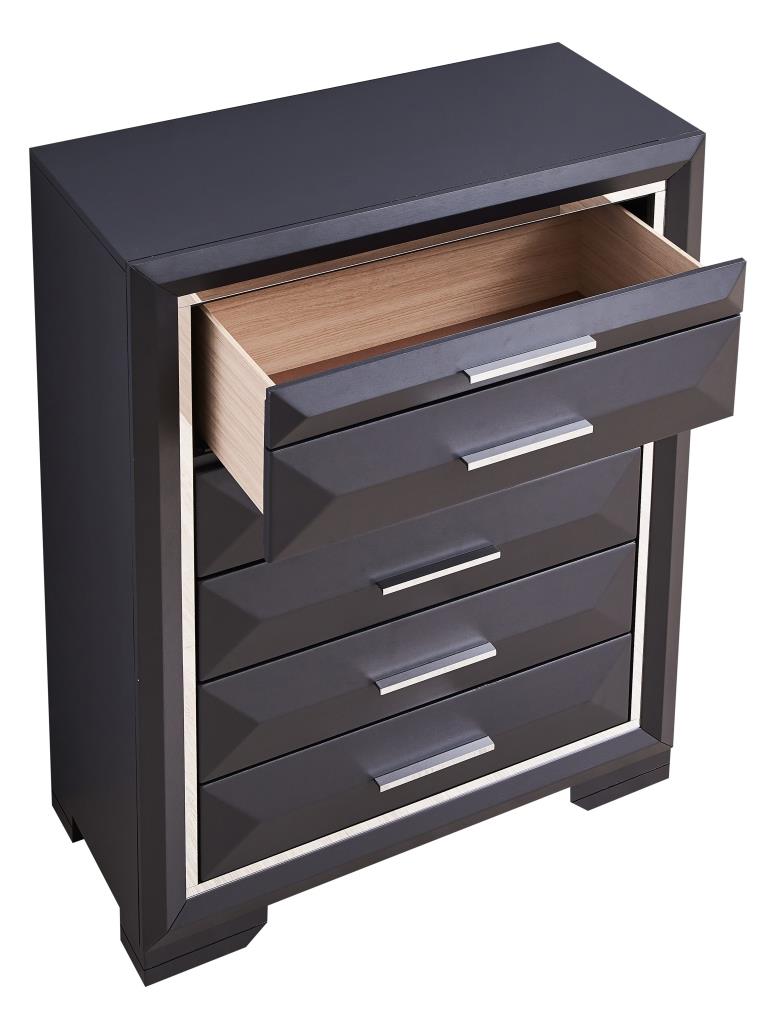 Glory Furniture Liverpool Black Chest