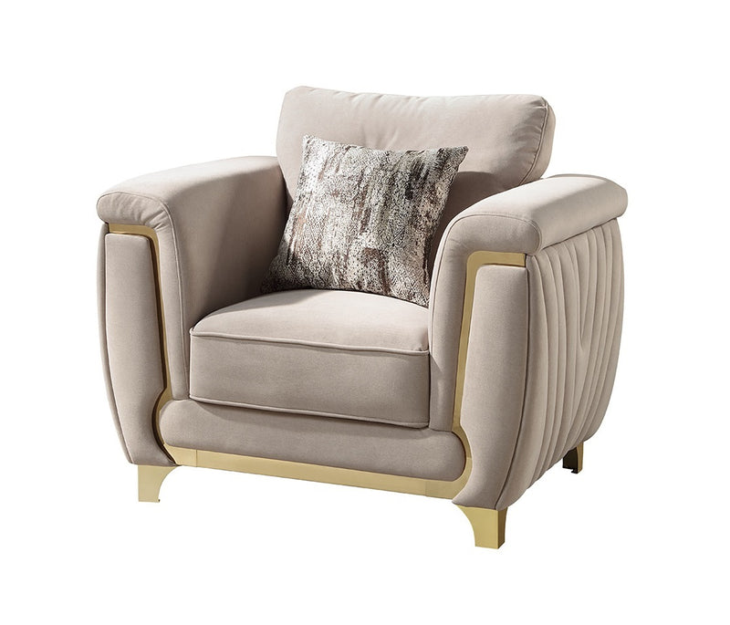 Galaxy Home Leena Beige 3pc Living Room Set