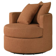 Coaster Furniture Debbie Burnt Orange Swivel Accent Chair