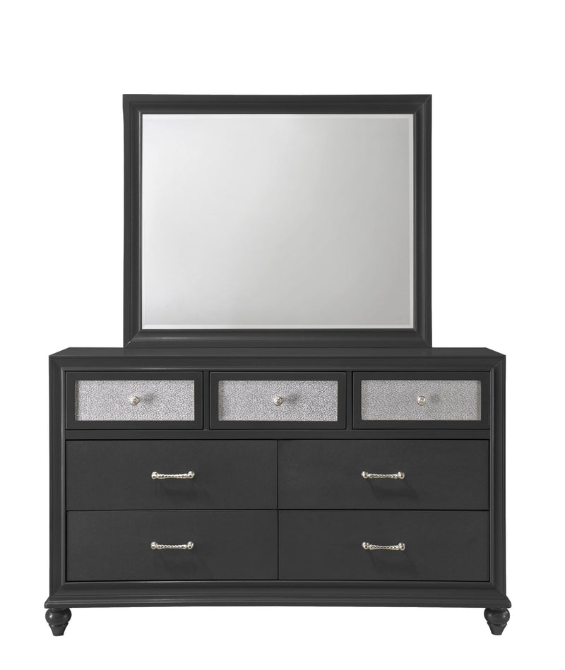 Crown Mark Lila Black Dresser
