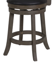 New Classic Furniture Manchester Gray Black PU 24 Inch Counter Height Stool