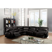 Acme Furniture Saul Black Power Motion Sectional