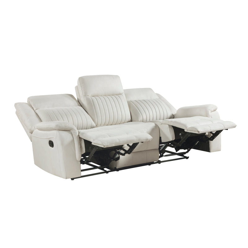 Home Elegance Dean Dove Double Reclining Sofa