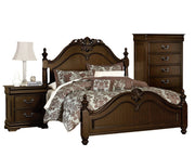 Home Elegance Mont Belvieu Cherry 2pc Bedroom Set With Cal King Bed