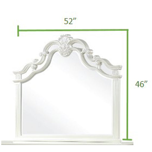 Galaxy Home Milan White Framed Mirror