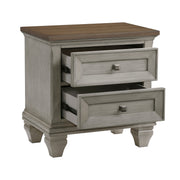 Home Elegance Renton Brown Gray Night Stand