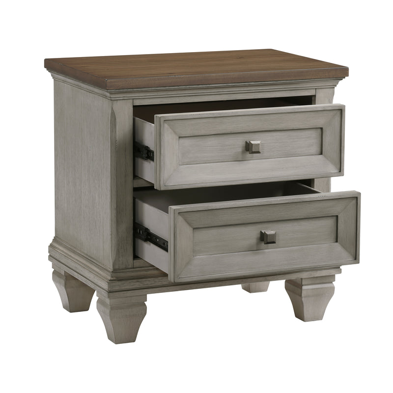 Home Elegance Renton Brown Gray Night Stand