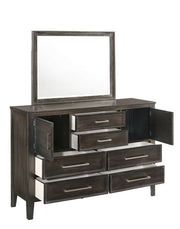 New Classic Furniture Andover White Dresser and Mirror