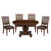 Home Elegance Lordsburg Brown Cherry 5pc Dining Room Set