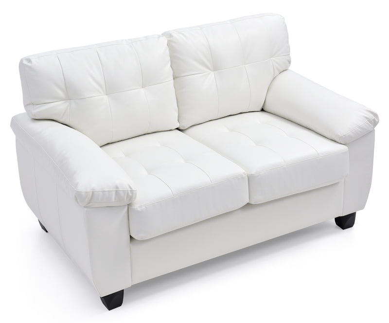 Glory Furniture Gallant Cappuccino Faux Leather Loveseat
