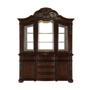 Home Elegance Adelina Cherry Gold Buffet and Hutch