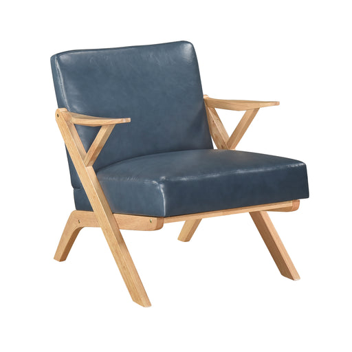 Home Elegance Gideon Natural Blue Accent Chair
