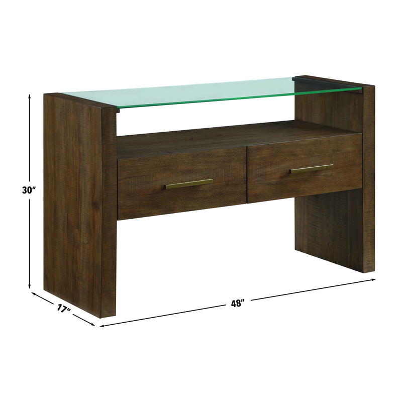 Steve Silver Garland Washed Parchment Sofa Table