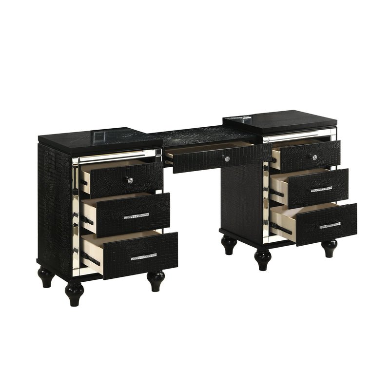 New Classic Furniture Valentino Black Vanity Table