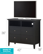 Glory Furniture Hammond Pink Media Chest