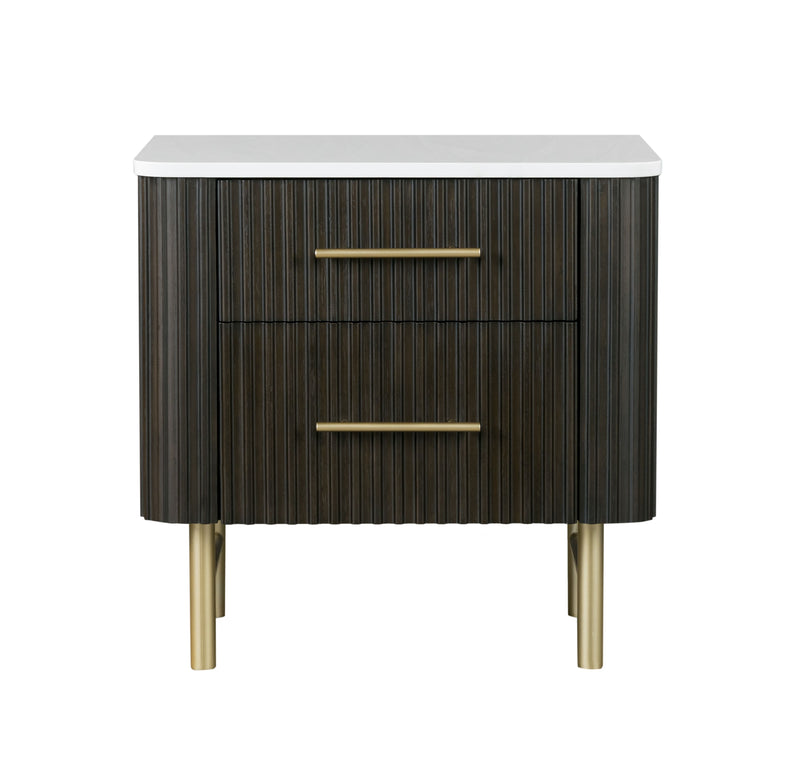Acme Furniture Clayten White Espresso Nightstand
