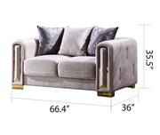 Galaxy Home Impreza Beige 3pc Living Room Set