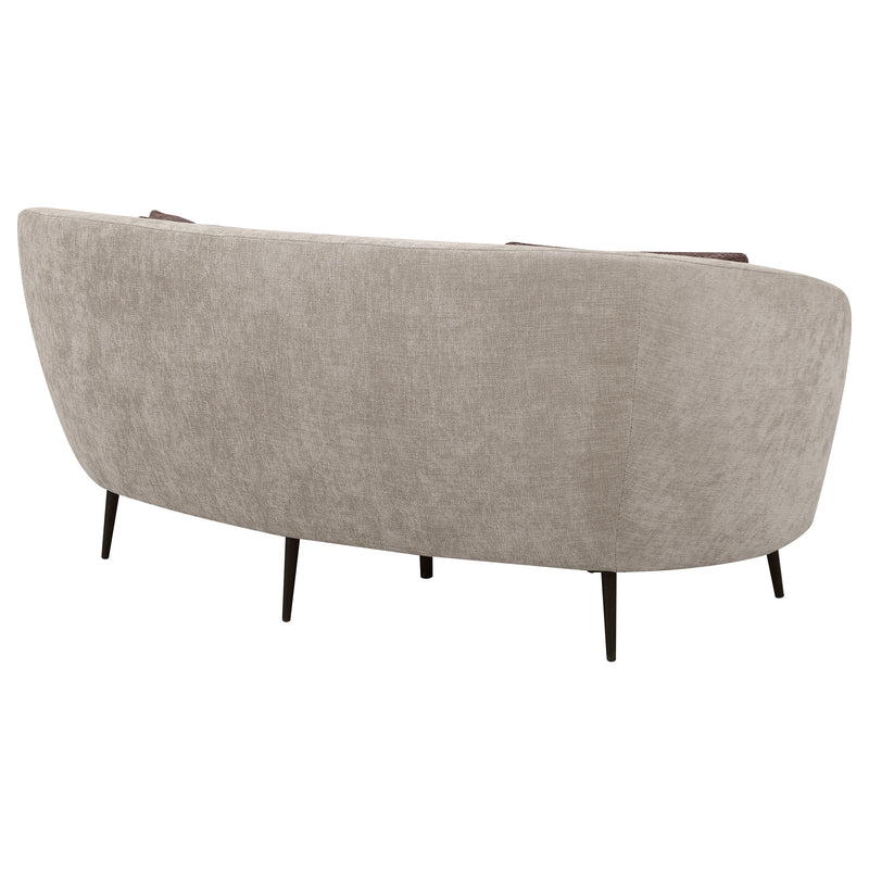Coaster Furniture Ellorie Beige Curved Loveseat