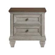 Home Elegance Renton Brown Gray Night Stand