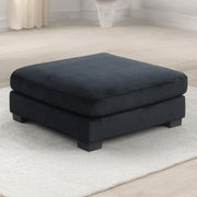 Galaxy Home Bentley Black Ottoman