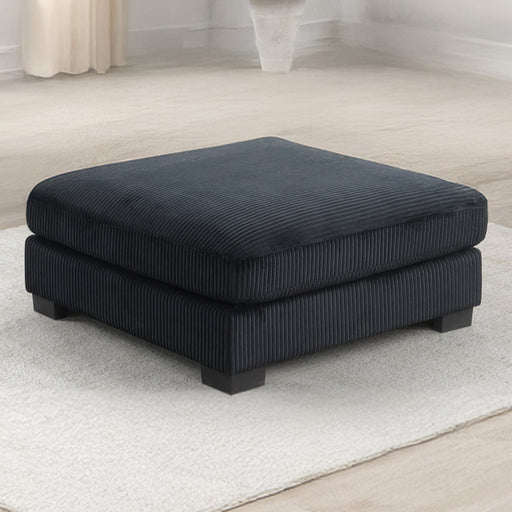 Galaxy Home Bentley Black Ottoman