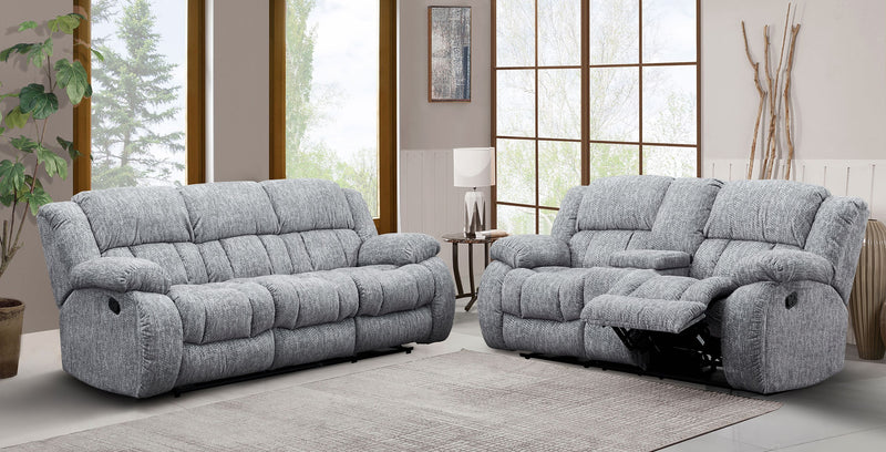 Global Furniture U250 Ebony Console Reclining Loveseat