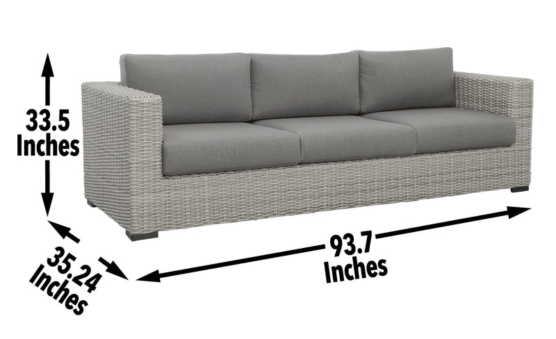 Steve Silver Blakley Light Gray Outdoor Sofa