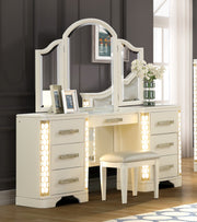 Galaxy Home Jasmine Beige Wood Vanity Set