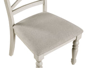 2 New Classic Furniture Jennifer White Dining Side Chairs