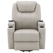 Coaster Furniture Sanger Grey Power Lift Massage Recliner