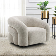 Acme Furniture Irma Gray Boucle Swivel Accent Chair