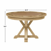 Steve Silver Rylie Natural Dining Table with Game Top
