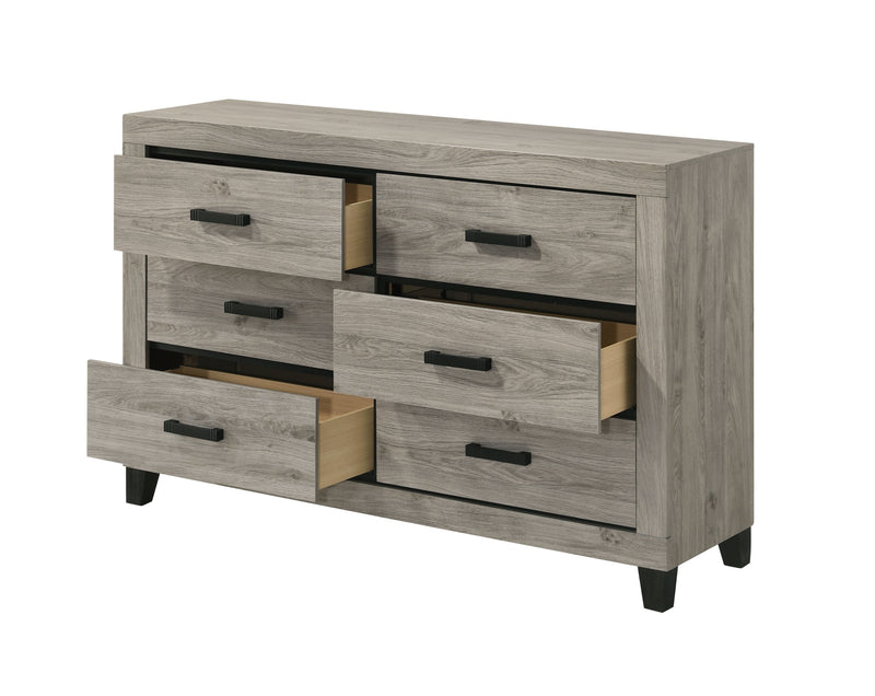 Acme Furniture Mari Light Gray Dresser and Mirror