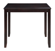 New Classic Furniture Gia Ebony PU 42 Inch Square 5pc Counter Height Set