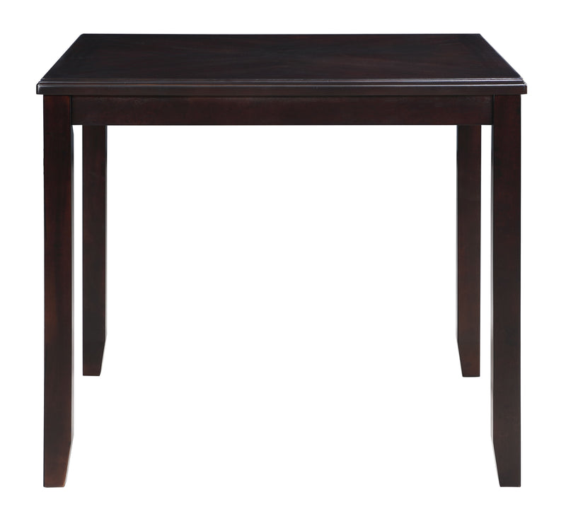 New Classic Furniture Gia Ebony PU 42 Inch Square 5pc Counter Height Set